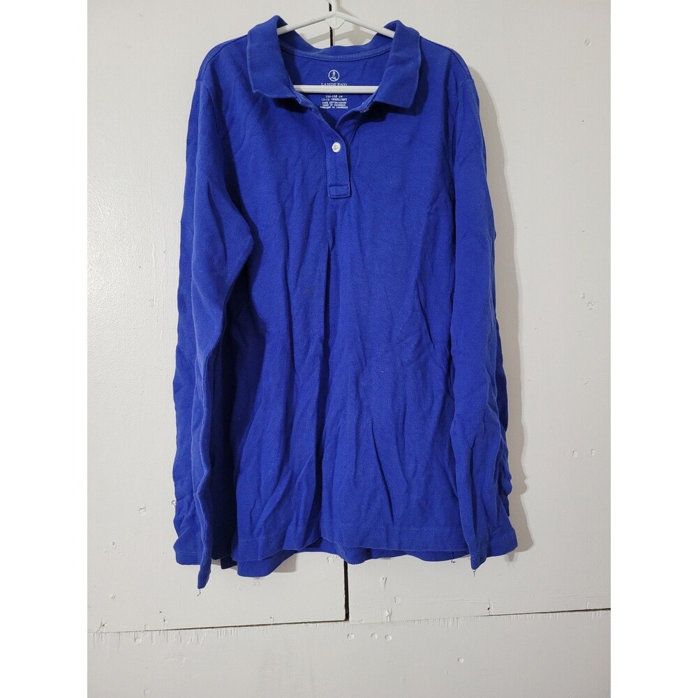 Lands End long sleeve polo size large